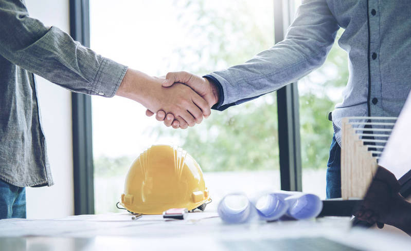 Two Men Shaking Hands image